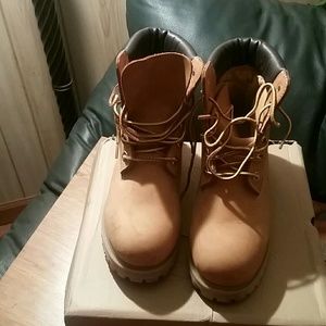 Timberland boots.